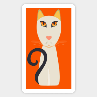 CAT WITH QUESTION MARK TAIL #2 Magnet